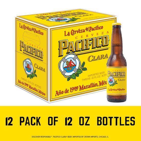 Pacifico Clara Glass (12X12 Fl oz) (4.4% ABV)