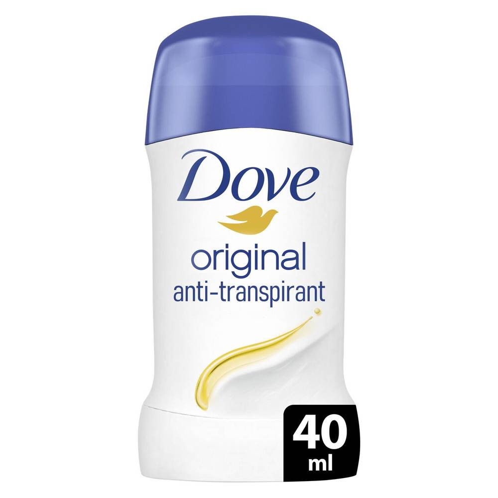 Déodorant Femme Anti-Transpirant Original Protection DOVE - le roll-on de 40mL