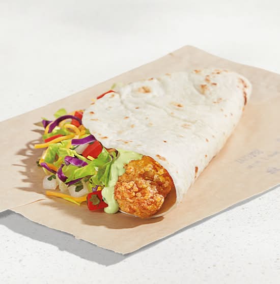 Avocado Ranch Crispy Chicken Soft Taco