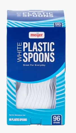 Meijer White Plastic Spoons (7.04 oz)