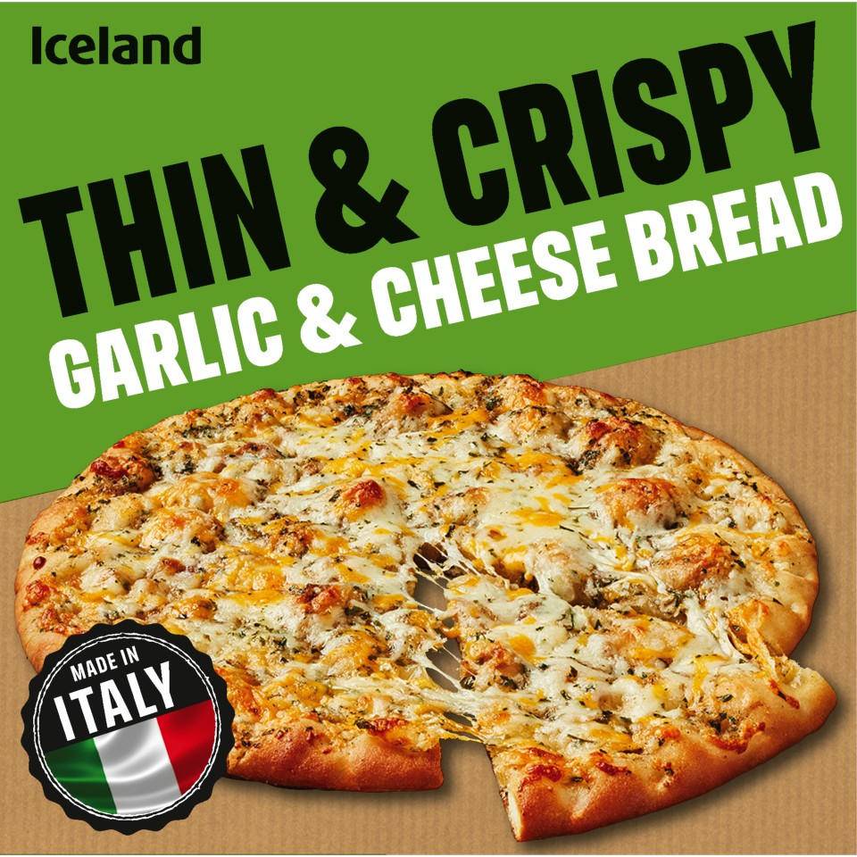 Iceland Thin & Crispy Garlic & Cheese Garlic Bread