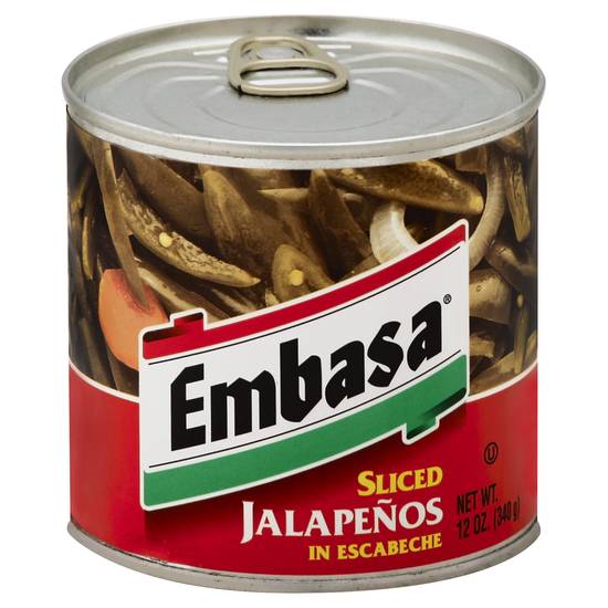 Embasa Sliced Jalapenos in Escabeche (12 oz)