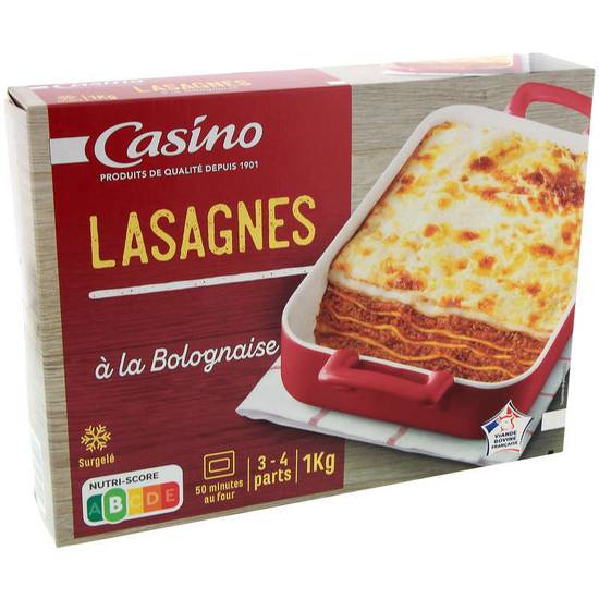 CASINO - Lasagne bolognaise - 1kg