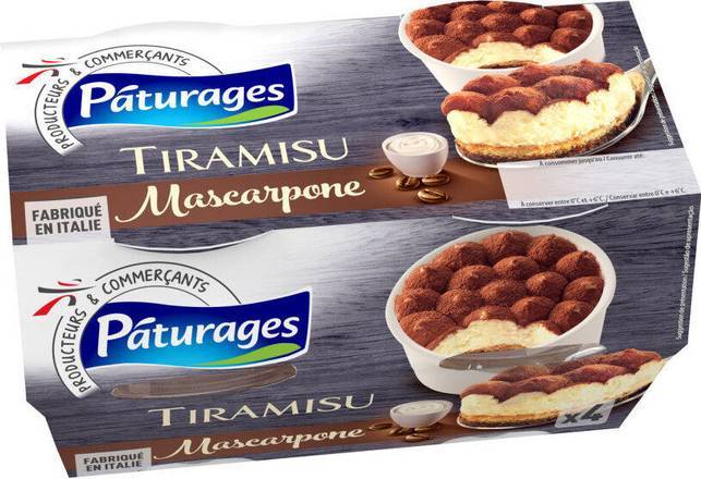 Tiramisu mascarpone - pâturages - 320g