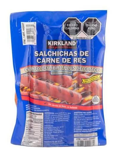 Kirkland Signature · Salchichas de carne de res (1,72 kg)