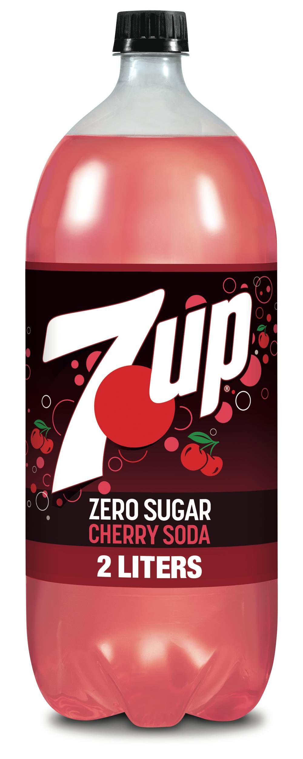 7UP Zero Sugar Diet Soda, Cherry (2 L)
