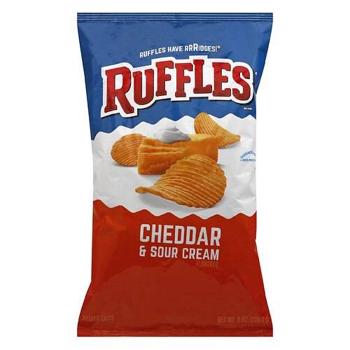 Order Ruffles Cheddar Sour Cream 8OZ food online from Walgreens store, Roswell on bringmethat.com