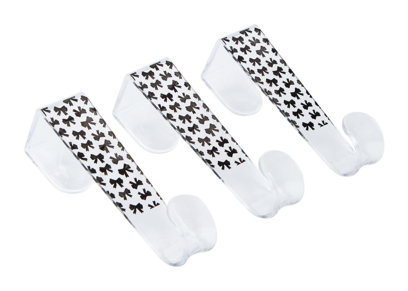 Printed Over The Door Hooks 3-Pack Bows