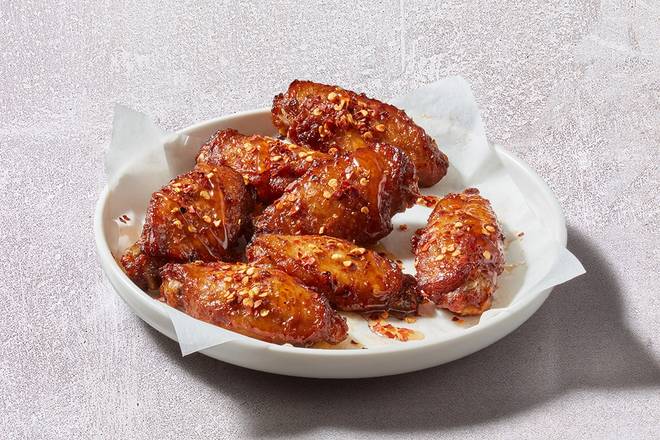 Hot Honey BBQ Chicken Wings