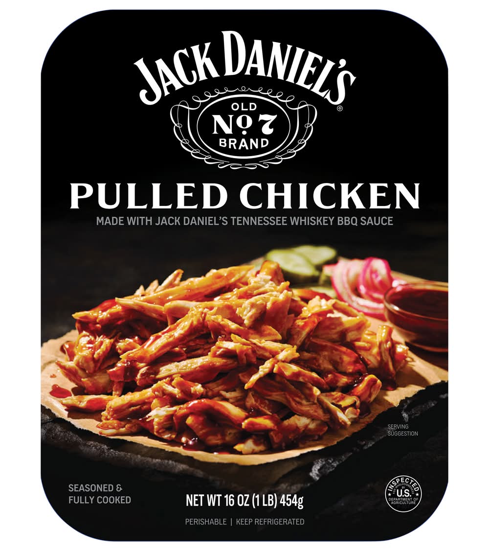 Jack Daniel's Seasoned & Fully Cooked White Meat Pulled Chicken (1 lbs)