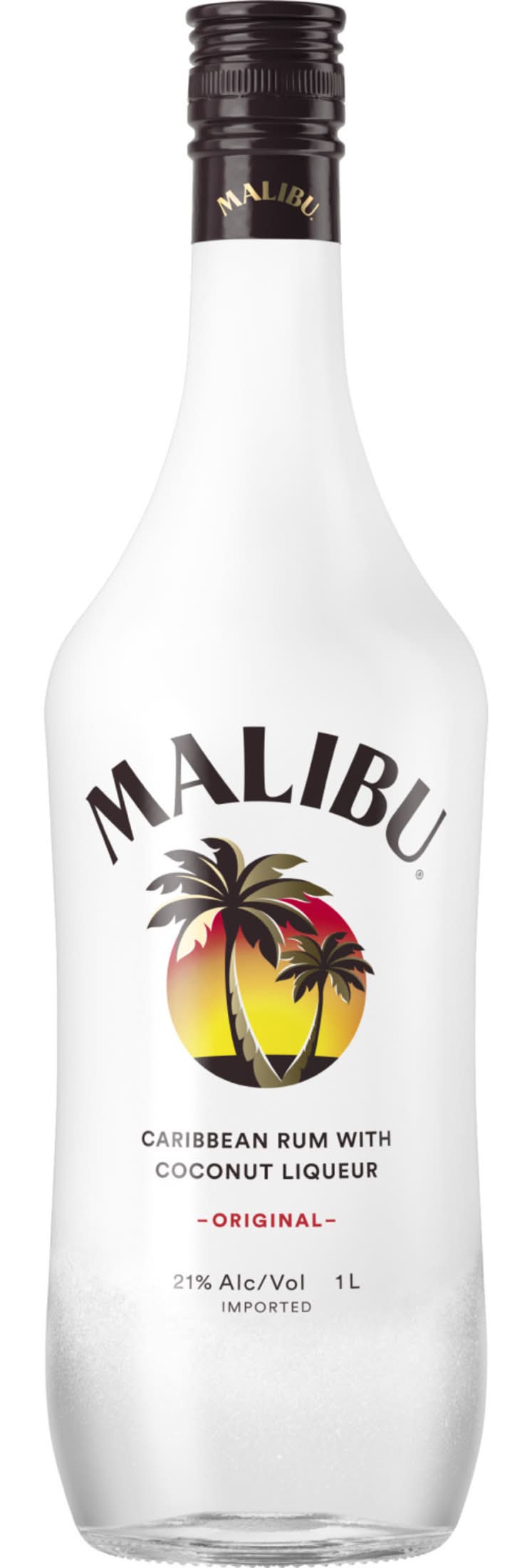 Malibu Caribbean Rum With Coconut Liqueur 42 Proof (1 L)