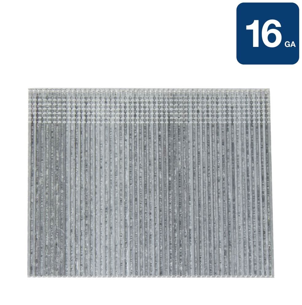 Metabo HPT 2-1/2-in 16 -Gauge Straight Galvanized Collated Finish nails 1000 -Per Box