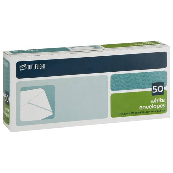 Top Flight White Envelopes (50 ct)