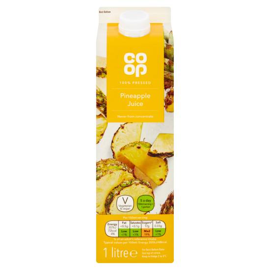 Co-Op 100% Pressed Pineapple Juice 1 Litre