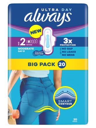Always Ultra Day Sanitary Towels Long Wings