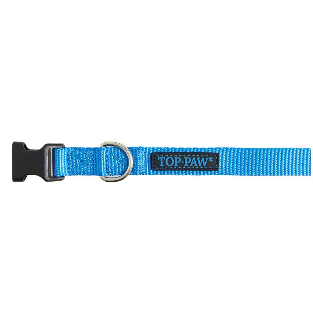 Top Paw Signature Adjustable Dog Collar (medium/blue)