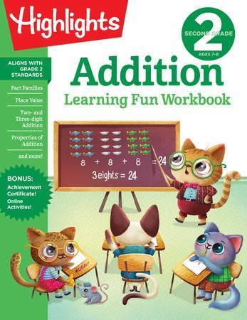 Highlights Second Grade Addition Workbook (1 workbook)