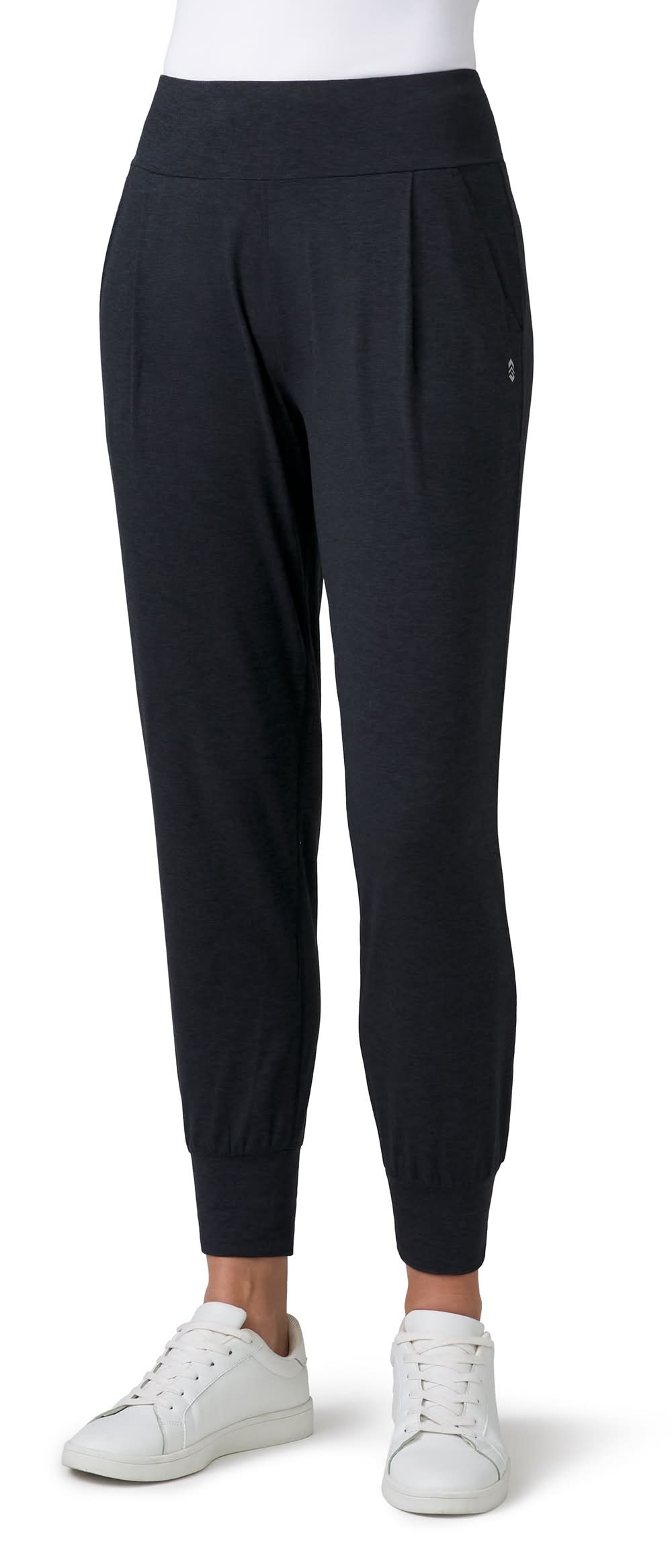 Free Country Cloud Women's Tapered Fit Double Black Knit Work pants ( L )