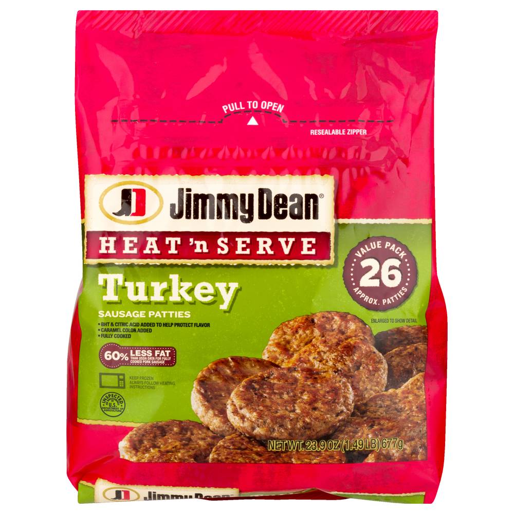 Jimmy Dean Heat 'N Serve Turkey Sausage Patties (23.9 oz, 26 ct)