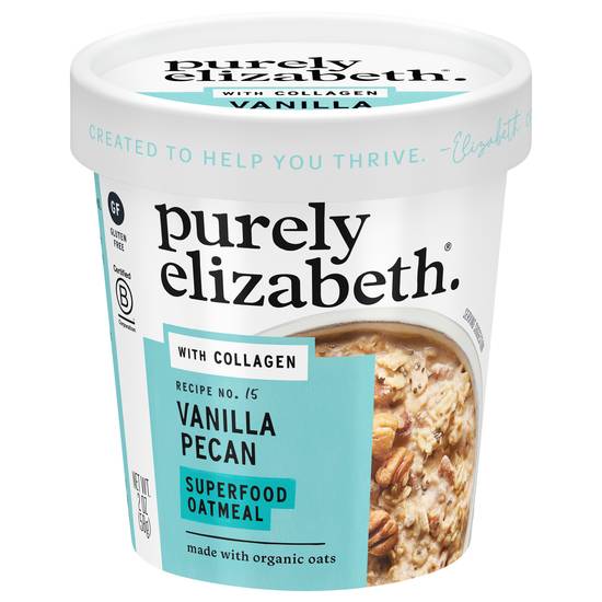 Purely Elizabeth Vanilla Pecan Collagen Protein Oats