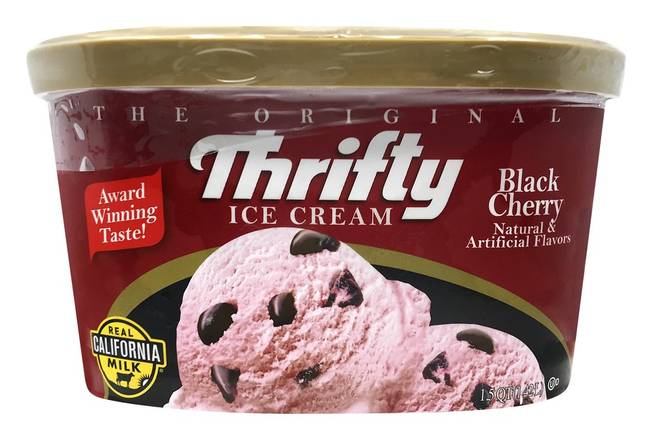 Thrifty Black Cherry Ice Cream (1.5 quart)