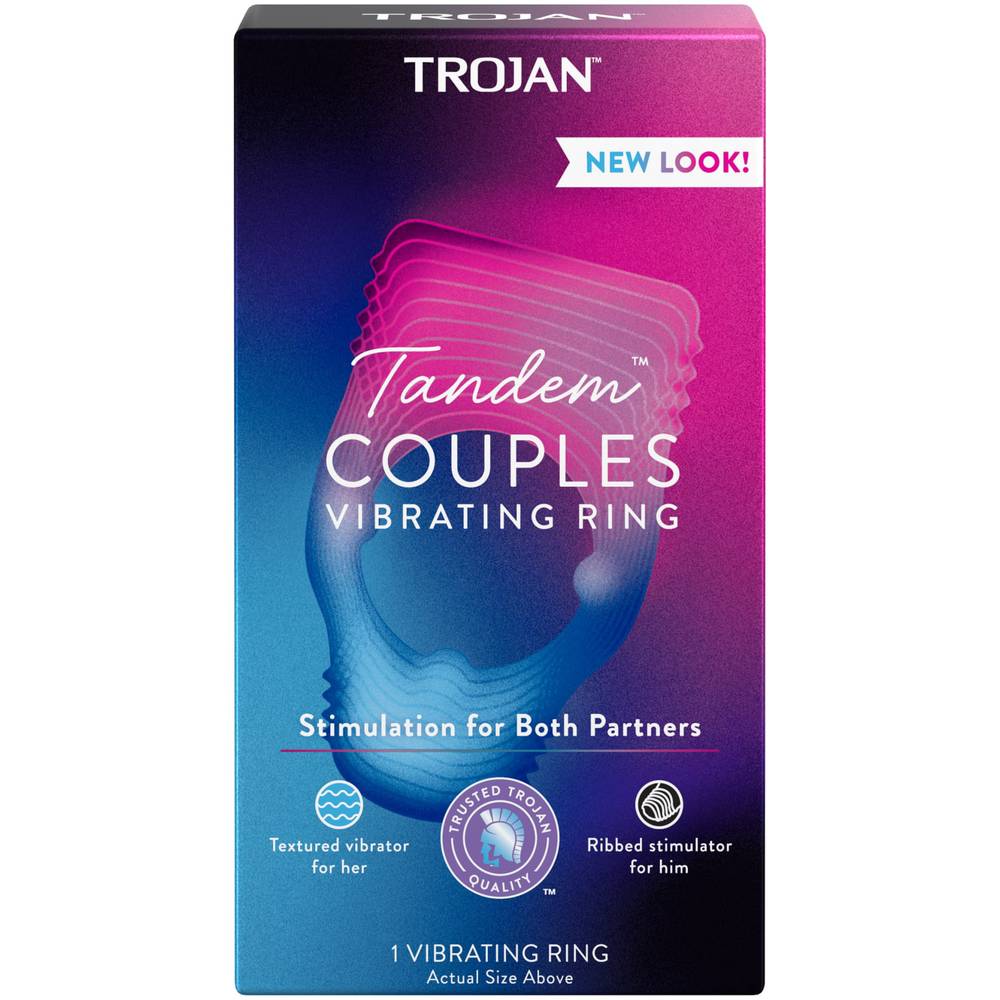 Trojan Tandem Couples Vibrating Ring (1 ct)