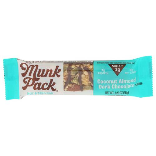 Munk Pack Coconut Almond Dark Chocolate Nut & Seed Keto Bar