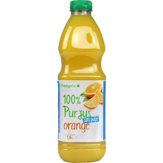 Jus d'orange 100% pur jus Franprix 1,5l
