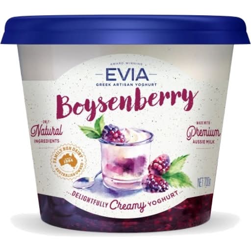 Evia Boysenberry Greek Yogurt 700g