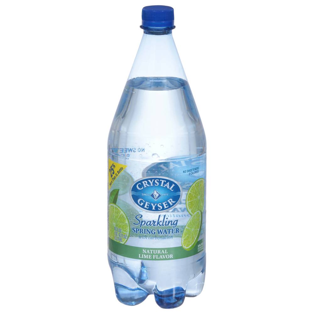 Crystal Geyser Lime Flavored Sparkling Spring Water (42.3 fl oz)