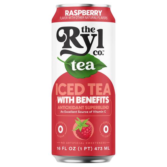 The Ryl Company Zero Sugar Tea (16 fl oz) (raspberry)