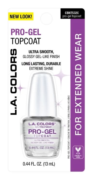 L.A. Colors Nail Polishes, Pro Gel Topcoat (0.44 oz)