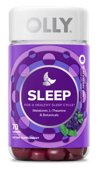 Olly Restful Sleep Gummy Supplements, Blackberry Zen (70 ct)
