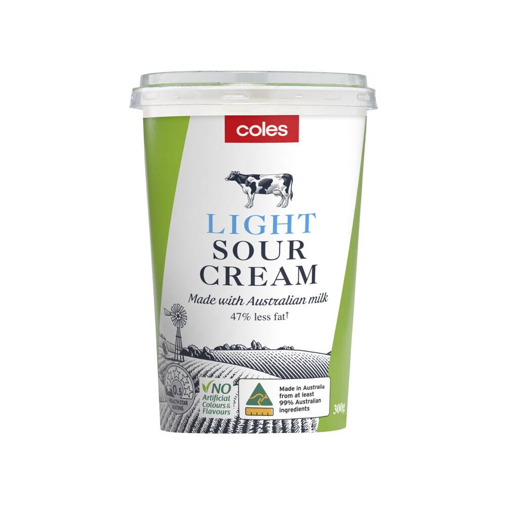 Coles Light Sour Cream