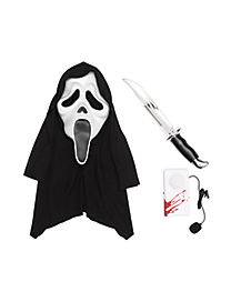 Ghost Face Costume Kit with Voice Changer