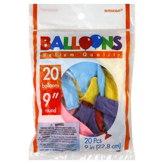 Amscan Helium Quality Balloons (9")