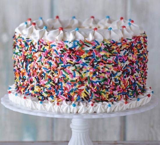 8” Sprinkle Ice Cream Cake