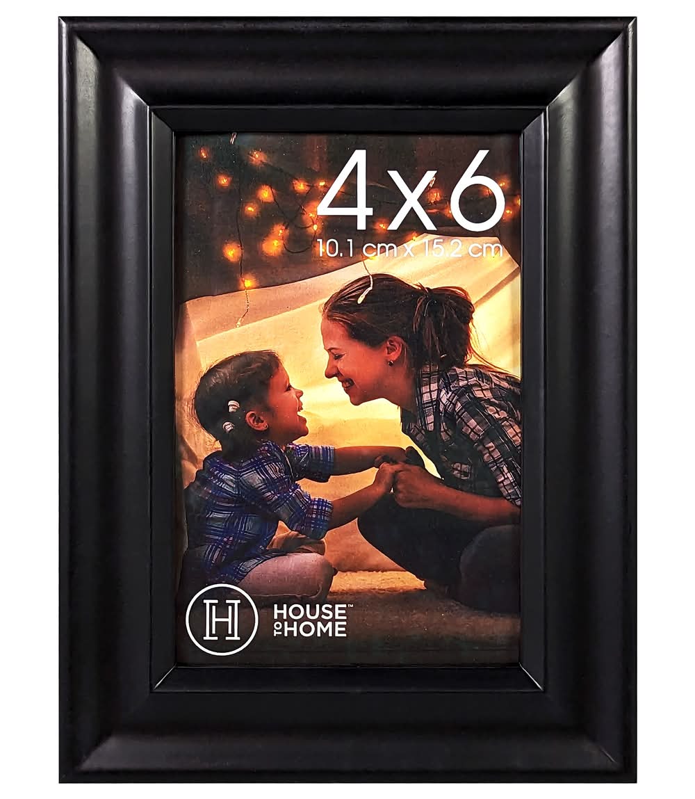 House To Home Black Scoop Picture Frame, 4 X 6 In