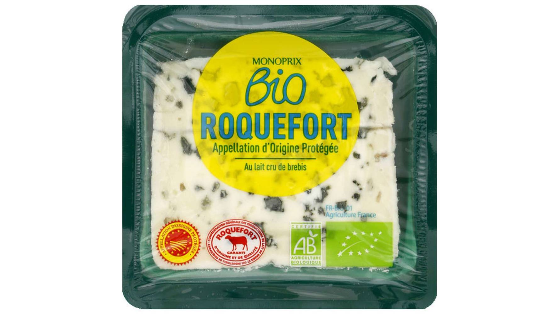 Monoprix - Roquefort au lait cru de brebis bio