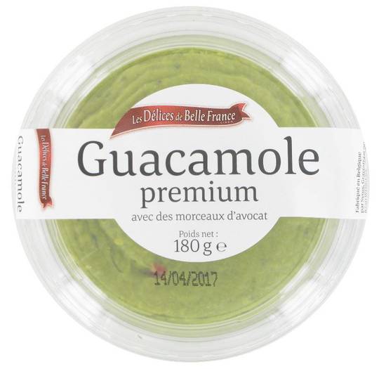 Les Délices de Belle France - Guacamole premium avec des morceaux d'avocat