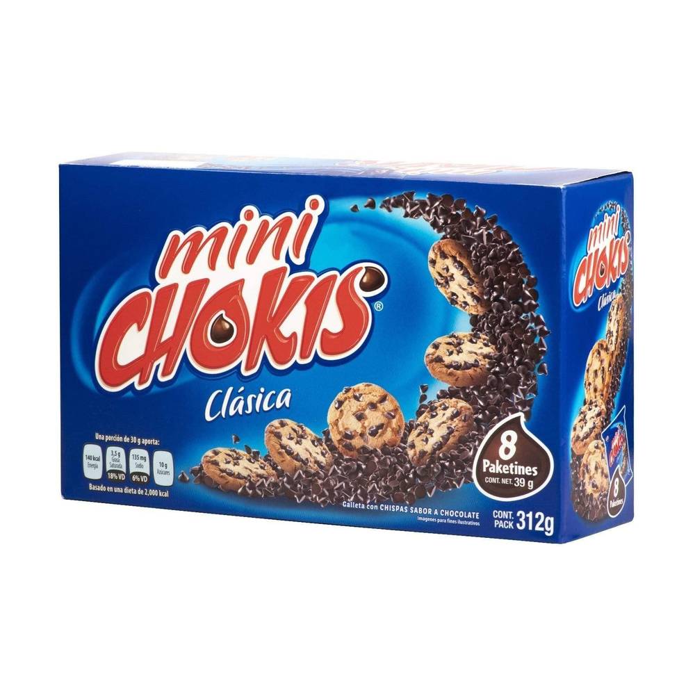 Galletas con Chispas de Chocolate Gamesa Mini Chokis 8 uds