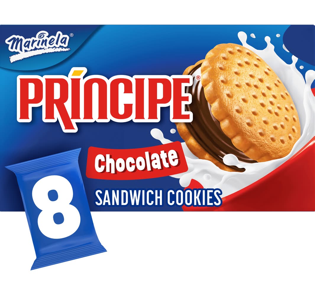 Marinela Principe Sandwich Cookie With Chocolate Flavored Filling (2.22 oz, 8 ct)