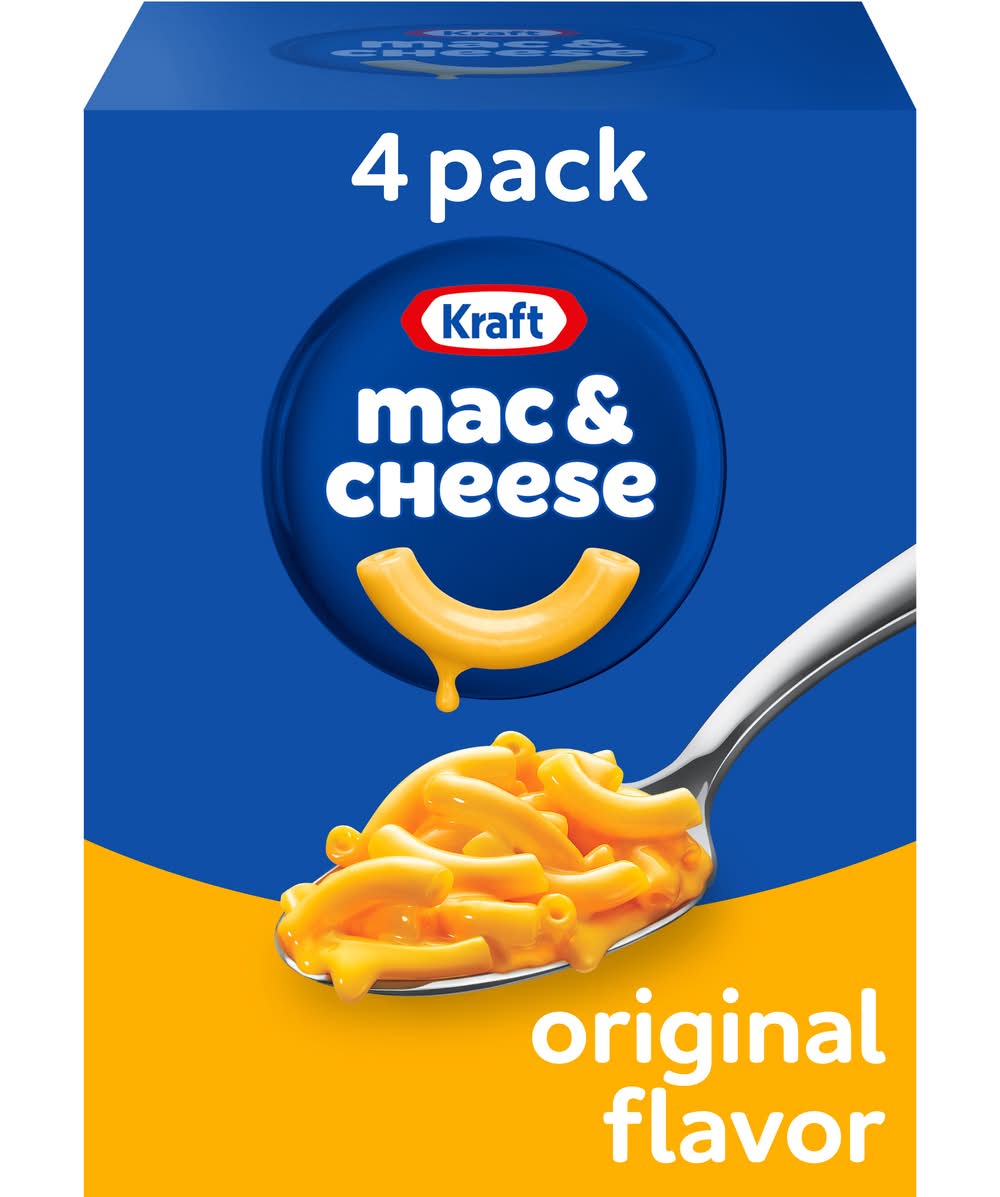Kraft Macaroni & Cheese Dinner, Original (4 x 7.25 oz)