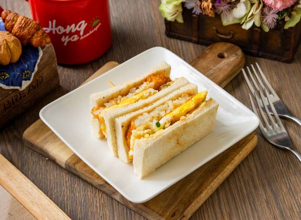 薯餅蛋吐司 Hash Brown Toast with Egg