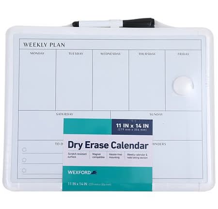 Wexford Dry Erase Weekly Calendar