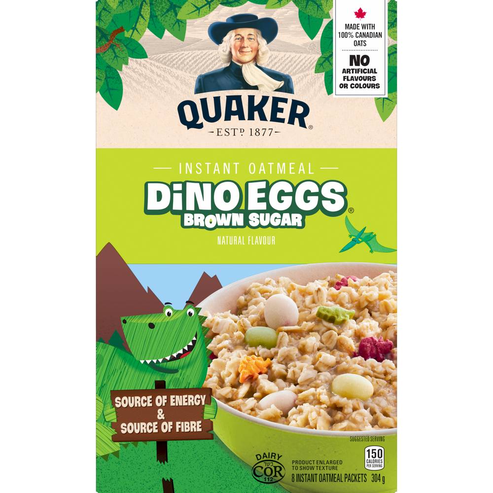 Quaker Dino Eggs Instant Oatmeal (304g)