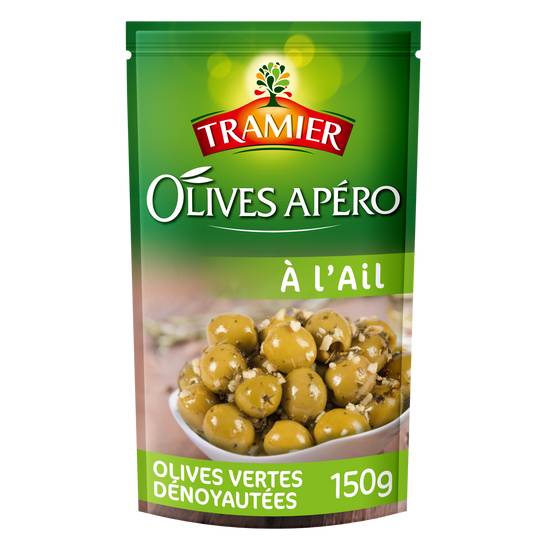 Tramier - Olives vertes dénoyautées apéro à l'ail