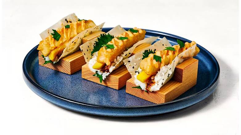 Vegan Crispy Tofu Sushi Tacos