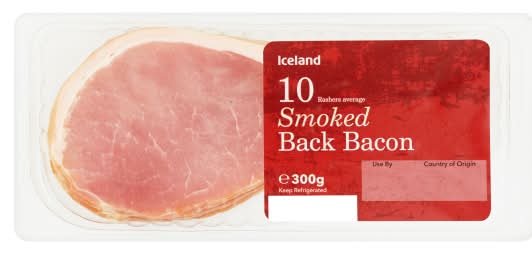 Iceland Smoked Back Bacon (10 pack)
