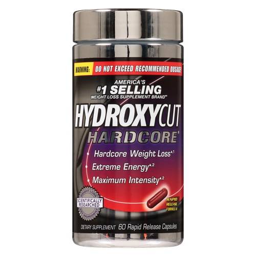 Hydroxycut Hardcore Liquid Capsules Wildberry - 60.0 ea